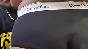 culotte style skirt worn by amateur in homemade pov scene