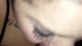 ebony girl delivers best interracial blowjob