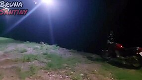 Bent over in public Spain, flashing tits and ass