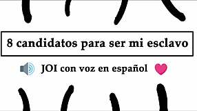 Prepare yourself for some voice instruction in Spanish and masturbation with Domina