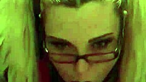 Amateur couple explores blowjob with pigtails bookworm milf in pov nerdy sexy session