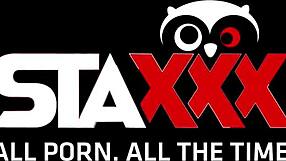 Blindfolded Brunette Surprised By Intense Threesome Cumshot