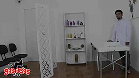 barbara alves sneaks another dick massage behind her husband's back, bending over for doggystyle action