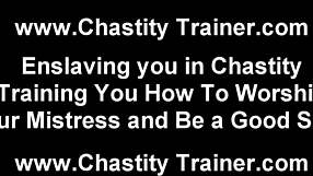 The slave begs his mistress for a handjob release in pov humiliation