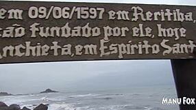 I couldn't resist masturbating on the beach