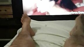 Intense solo session leads to explosive cum release