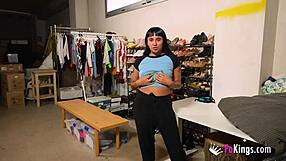 I watch Moly finger herself in the warehouse before work.