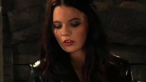 hard whipping for tied up bent over slave