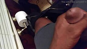 Redhead Almost Caught Sucking Big Black Cock in Interracial Encounter