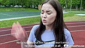 i fucked a tattooed babe with big ass in yoga shorts at the outdoor gym