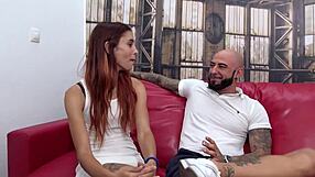 Daddy schwarzenegger anal fuck auburn-haired amateur pornstar Ezmeralda Blue in casting scene