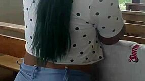 Colombian Lesbians Can't Control Their Horniness In Public Outdoor Massage!