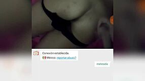He cums on wife's ass while watching her tits