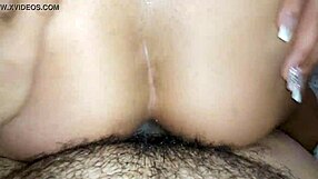 Finishing the task in her backyard space