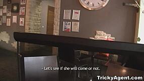 Tricky Agent Traps Brunette Diana In Rain For Bent Over Blowjob And Cumshot!