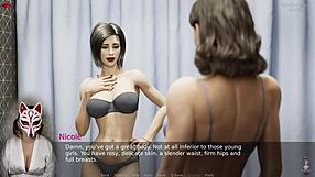 Two MILFs Explore Emotions in Dressing Room