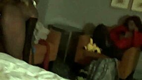 who's next for a blowjob in this ebony voyeur fan meet up?