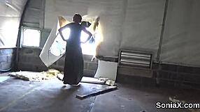 Unfaithful English Milf Lady Sonia Reveals Her Big Hooters