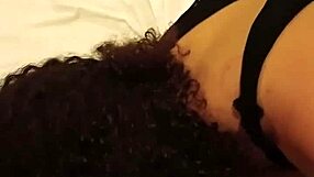 Latina gives intense blowjob in hotel while wearing lingerie