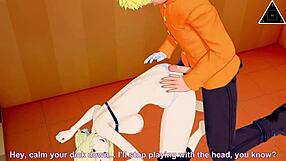 koikatsu tsunade and naruto have fast handjob sex in uncensored anime