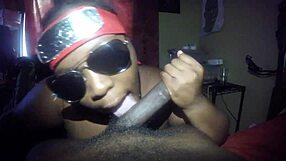 Can this anime nerd handle a sloppy deepthroat on a monster ebony cock?