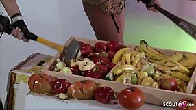 Funny rare threesome scene with capri and carla by big dick guy