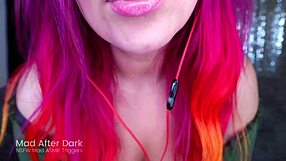 ASMR russian men, women, gay, lesbians, redhead licking lens and making mouth sounds