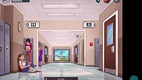 asian teacher gets her pussy tickled in summertime saga