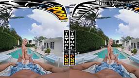 Gorgeous Blonde Milf Slimithick Vic Wants You to Oil Her Up in Virtual Reality