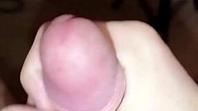 Young amateur jerks off fast on chair