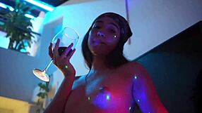 hot teen latina masturbates with natural tits in amateur fun