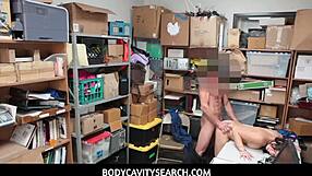 Lucky Guard Performs Body Cavity Search on Innocent Thief at Work