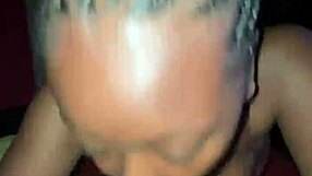 Ebony beauty indulges in sloppy oral and deepthroat with big black cock, leading to creampie