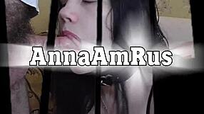 Anna's Hot Sex: Petite Brunette MILF Blowjob and Footfetish Action