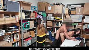 Lucky Guard Performs Body Cavity Search on Innocent Thief at Work