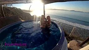lesbian trio with kitty ann and evita love in jacuzzi