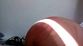 Horny solo pussy spanking