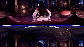 Curly Haired Babe Lacy Channing Performs Blowjob And Doggystyle In Victorian Mansion