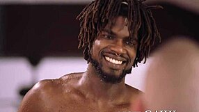 Devin Trez Peeks at Gus Del Rey's Monster Black Cock Bareback