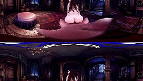 Curly Haired Babe Lacy Channing Performs Blowjob And Doggystyle In Victorian Mansion