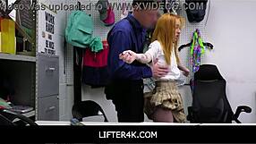 horny little thief madi collins fucks security officer to avoid jail