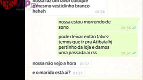 cristina almeida takes dick bareback and swallows cum from salesman, cuckold husband filming 😈