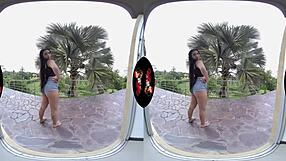 VRLatina's virtual reality experience: A big ass Latina is experienced stiff cock inside her