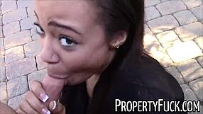 young black real estate agent tricked into fucking pervert with camera