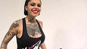 Intense interview with busty tattooed Genevieve Sinn