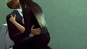 i watched co-workers fingering and licking in the bathroom, hot 3d animation.