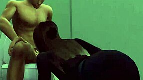 i watched co-workers fingering and licking in the bathroom, hot 3d animation.