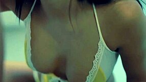 Raven Haired Beauty Gives Sensual Blowjob With Deepthroat Passion