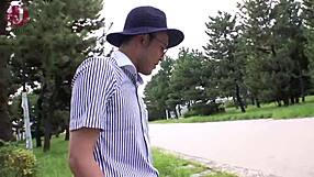 Man, watching her breasts get sucked in this wild 3P is insane! 😍