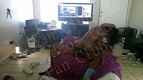 cowgirl riding with ebony milf